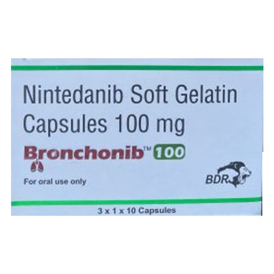 comprar 30 cápsulas Nintedani Bronchonib 100 mg Nova pílula para o cancro do pulmão online manufacture