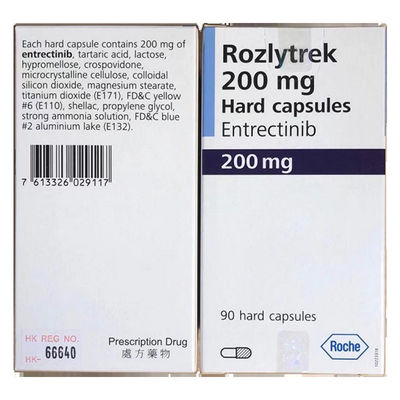 90 Cápsulas Entrectinib Rozlytrek 200 mg Medicamentos para Tratar o Câncer de Pulmão