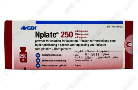 Amgen Romiplostim_ Nplate 250μg/ frasco (caixa) Trombocitopenia imune (ITP) Aplicável durante o tratamento com este medicamento
